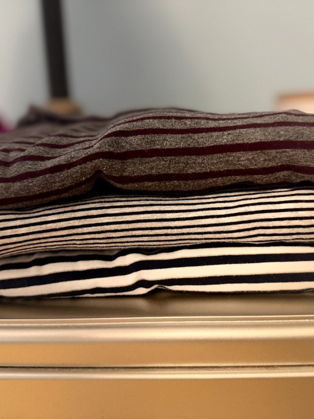 Bundle: Ann Taylor Striped Boatneck Top Set of 3 Fall Capsule Wardrobe XL